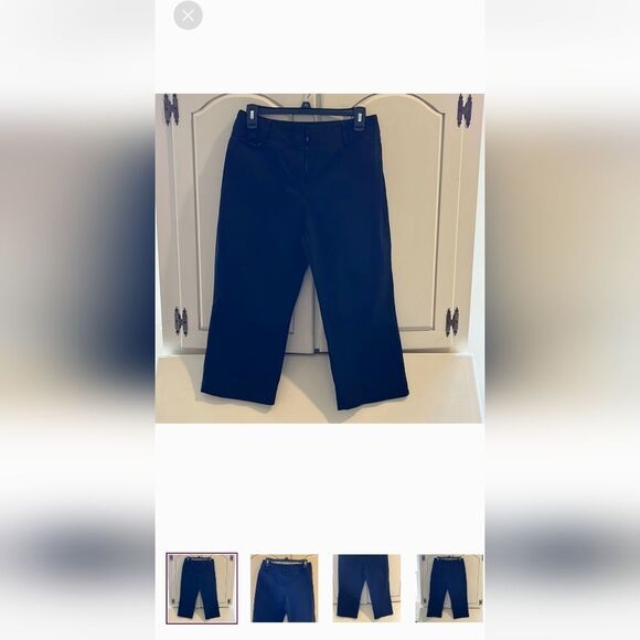 8 size v blues brand black bottoms capri ladies misses spring fall VERVE women - Picture 1 of 16